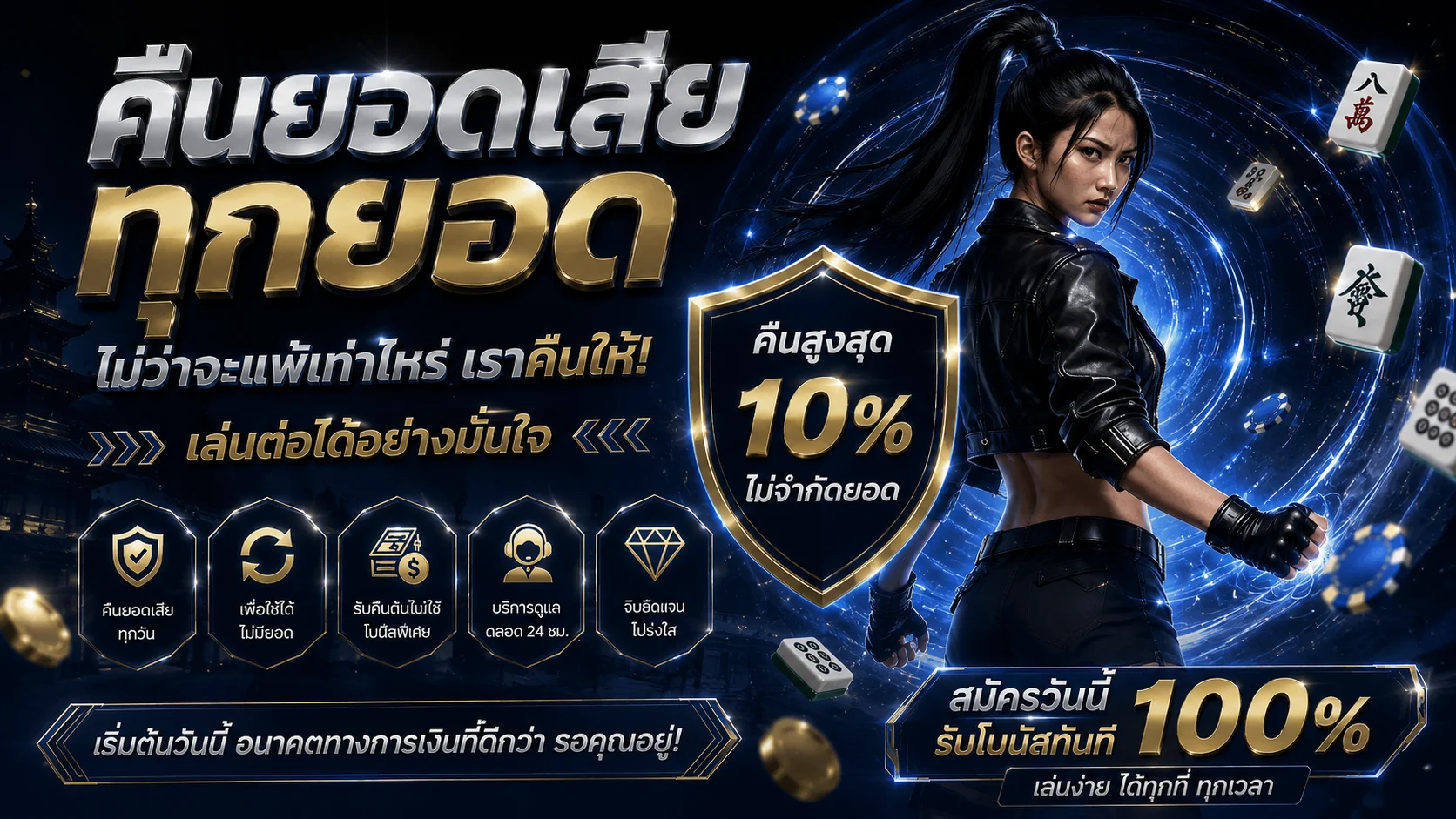 คืนยอดเสีย10%
